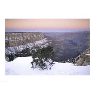  snow covered mountain, South Rim, Grand Canyon National Park, Arizona