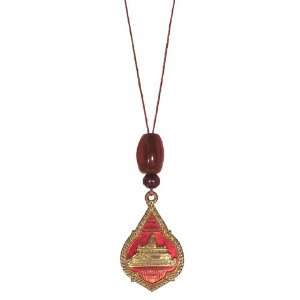  Buddhist Necklace & Carnelian Mala Bead Amulet: Jewelry