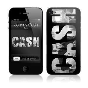  MusicSkins Johnny Cash Cash Skin Cover iPhone 4/4S 