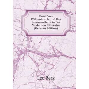   in Der Modernen Litteratur (German Edition) Leo Berg Books
