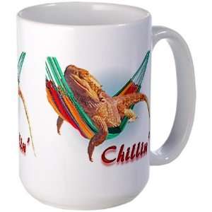 Bearded Dragon Chillin Pets Large Mug by CafePress