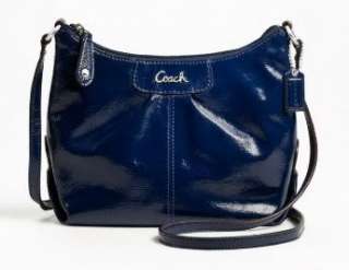 New $148 COACH Purse 46876 Patent Leather Cobalt Blue ASHLEY SWINGPACK 