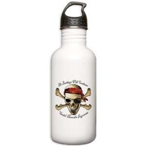 Stainless Water Bottle 1.0L Pirate Beatings Will Continue Until Morale 