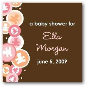 Custom Gift Tag Stickers   Teddy Shower: Pink By Hello Little One For 