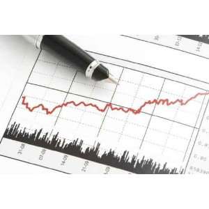  Pen on Stock Price Chart   Peel and Stick Wall Decal by 