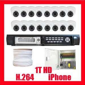  Complete Professional 16 Channel H.264 DVR (1T Hard Drive 