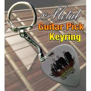   Black Country Communion Metal Guitar Pick Keyring Musical Instruments