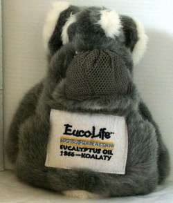   EucoLife Advertising PLUSH KOALA BEAR w/BABY on back EUCALTPTUS OIL