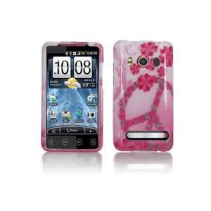  HTC Evo 4G Graphic Case   Flower Peace: Cell Phones 