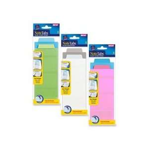  Tab, 3x7 1/2, 12/PK, CLBE/GN, BE/GN   Sold as 1 PK   Note Tabs 
