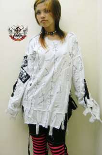 PUNK GHOSTY MUMMY Gauze Stripe Pullover+HIP GEAR BAG SM  