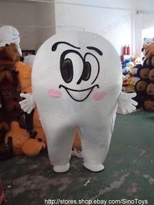 Tooth Mascot Costume Fancy Dress Outfit Suit EPE  