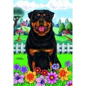  Rottweiler   by Tomoyo Pitcher, Spring Dog Breed 28 x 40 
