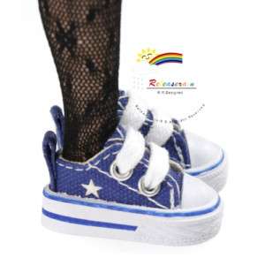 Low Cut Star Sneakers Shoes Dark Blue for Tonner Marley  