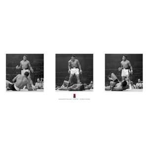  Muhammad Ali First Round Knockout Triptych Boxing Sports 