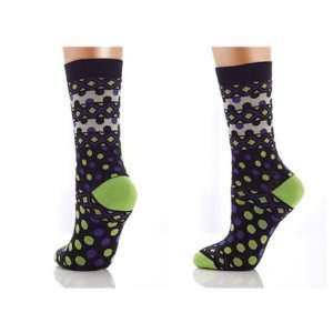  Lucci Cleo Crew Sock   Lime