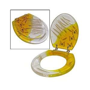  Yellow and Clear Butterfly Toilet Seat: Home Improvement