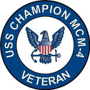  US Navy USS Champion MCM 4 Ship Veteran Decal Sticker 3.8 