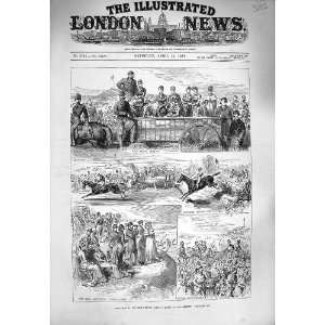  1880 REGIMENTAL STEEPLECHASES ALDERSHOTT HORSES SPORT 