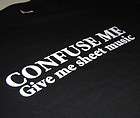 confuse me with sheet music band rock new musician guitar mens cool t 
