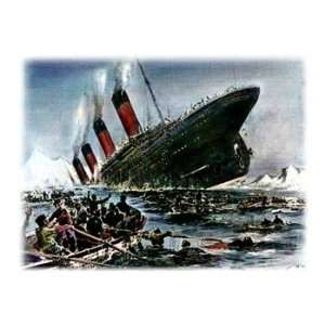 Titanic Sinking Poster (24.00 x 18.00)