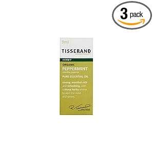  Tisserand Peppermint Organic Essential Oil   0.32 Oz, 3 