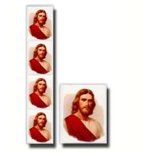 , LDS Stickers, Savior with Red Robe, Package of Eight  This Design 