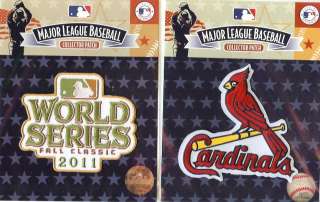 2011 World Series & St. Louis Cardinal 2 Patch Combo   100% Authentic 
