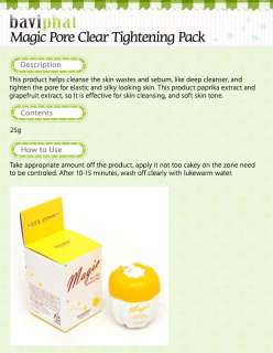 BAVIPHAT] Magic Pore Clear Tightening Pack  