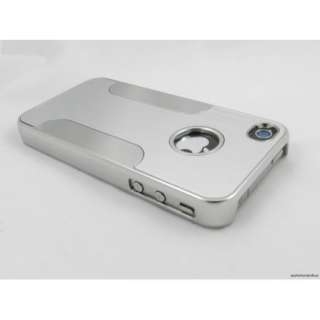 New Luxury Grey and Silver Alumium Case Cover for Apple iPhone 4, 4S 