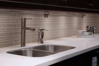   Off White Glass Subway Tile Kitchen Backsplash Wall Sink MS01  