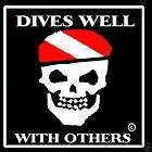 Scuba Diving Patch   DIVE PIRATE   STICK ON PATCH items in 