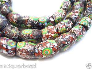 TRADE BEADS BAULE TRIBE EYE BEADS  GHANA BEADS  