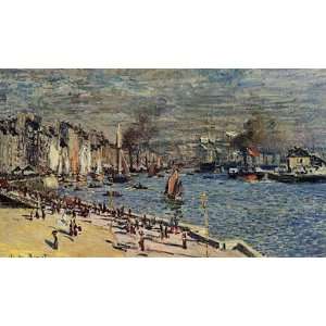   Of The Old Outer Harbor At Le Havre  Art Reproduct