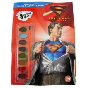   Superman Returns Color & Activity Book With Bonus Paints Toys & Games