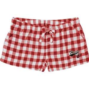    Miami Heat Womens Red Paramount Flannel Shorts