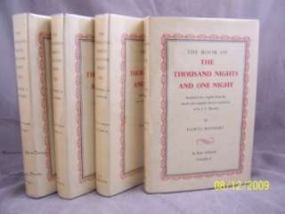 Thousand Nights and One Night POWYS MATHERS 4 Vol Set  