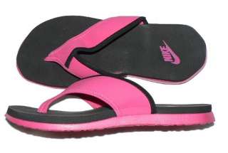 Womens Nike Celso Thong Plus flip flops shoe pink black  