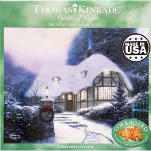  Thomas Kinkade Christmas Cottage Puzzle 500 Piece Toys 