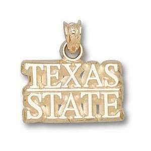 Texas State Bobcats 10K Gold TEXAS STATE Pendant  