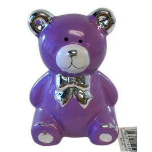  Small Purple Bear Coin Bank   Childrens Piggy Bank Toys & Games