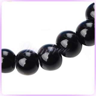 100 pcs 4mm Black Onyx Agate Round Gemstone Loose Beads  
