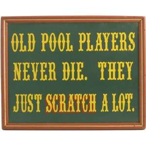  Billiards Sign Old Pool Players