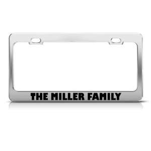  The Miller Family license plate frame Stainless Metal Tag 