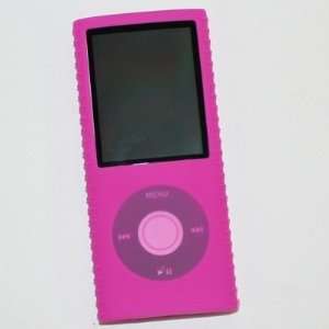  Pink Silicone Skin Case for Apple iPod nano 4th Gen 