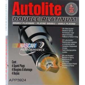  4 Autolite DOUBLE PLATINUM Spark Plugs #APP3924 