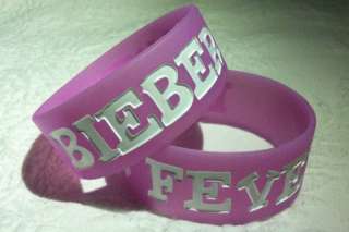 Justin Bieber BIEBER FEVER Bracelet Wristband GLOWS  