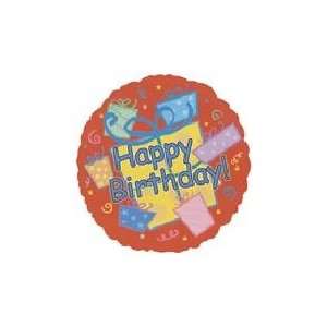  18 Happy Birthday Gift Box B195   Mylar Balloon Foil 