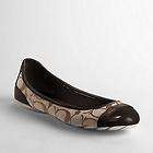   Cecile Khaki Brown Signature Ballet Flats Shoes NEW w/box 7.5 9.5