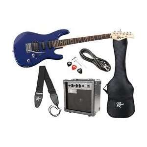  Rogue HSS Electric Guitar Value Pack, Black Musical 